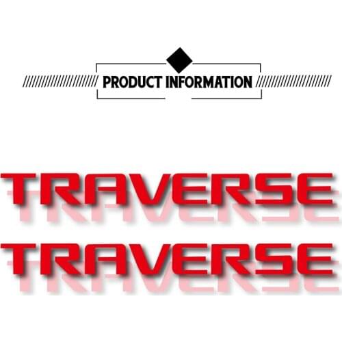 New 3d logo sticker reflective waterproof decorative fuel tank sticker auto parts logo decal for chevrolet traverse TRAVERSE