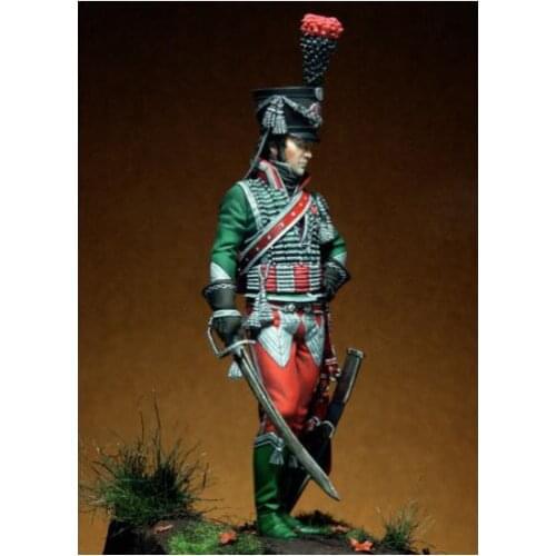 New Unassembled 1/24 75mm ancient warrior stand of 12th 75mm Resin Kit DIY Toys Unpainted resin model