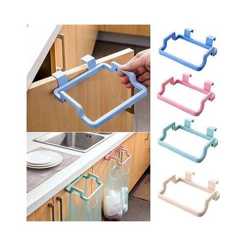 Hot Mini Portable Plastic Door Garbage Trash Bag Can Rack Holder Kitchen Tool