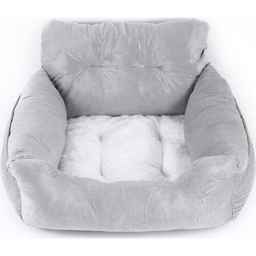 Simple Solid Color Cats Car Bed Washable Winter Warm Sleeping Mat Comfort Breathable Dogs Cushion House Pet Supplies