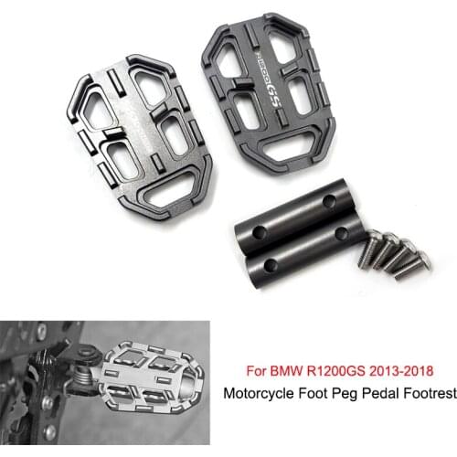 Motorcycle CNC Billet Wide Foot Pegs Pedals Rest Footpegs For BMW R1200GS LC 2013-2018 G310GS G310R F750GS F850GS Rest Footpegs