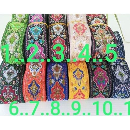 Vintage Cabernet Sauvignon Webbing 4.5MMX10YD Woven Jacquard Ribbon Trims for curtain Straps Belt Sofa clothing accessory