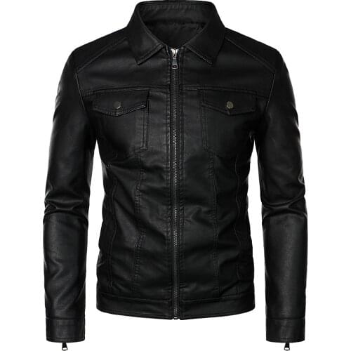Whatlees Men's Faux Leather Jackets