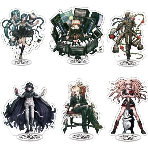 Japanese Style Anime Danganronpa Acrylic Stand Figure Monokuma Naegi Makoto Desktop Standing Plate Decoration Model Toy