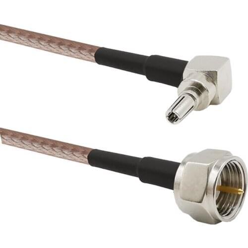 3/6/9 Meter CRC9 Male Right Angle to F Male RG316 Cable For HuaWei USB Cards F Type Male to CRC9 Male Connector