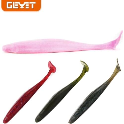 4Pcs/lot Big Fishing Lure 105mm14g Artificial Silicone Jigging Lures T-tail worm Wobblers Vibrating Soft Bait Bass Pike Tackle