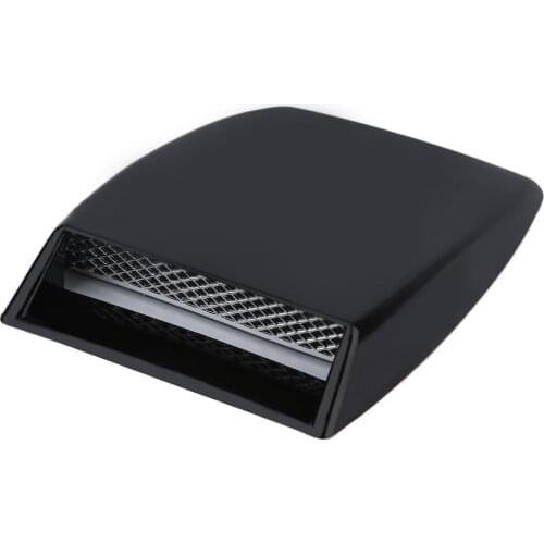 Automobiles 2 Color car styling Universal Decorative Air Flow Intake Scoop Turbo Bonnet Vent Cover Hood carbon fibre/black HOT