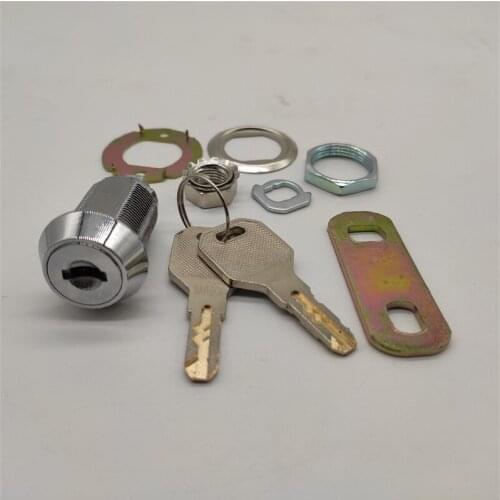 Safety zinc alloy anti-rust cylinder 23mm barrel lock for touch screen machine