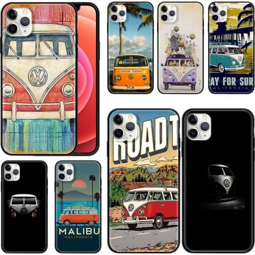 Case for iPhone 11 12 Pro Max 7 8 Plus X XS XR SE 2020 6 6S+ Funda iPhone 11 Smart Phone Cover Coque Vintage Old Retro Car Shell