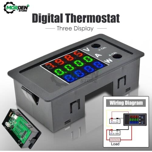 4-Bit 0.28" LED Digital Power Meter Voltmeter Ammeter Detector Volt AMP Panel Monitor Current Voltage Tester 100V 10A 1000W