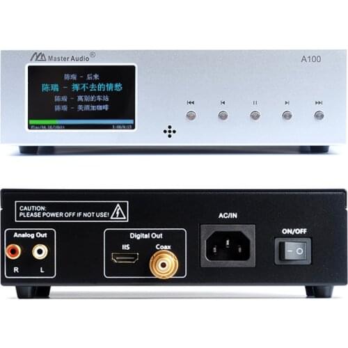 Latest A100 hifi desktop lossless music player wav digital turntable With Decoder Exclusive Upgrade Double Crystal Structure