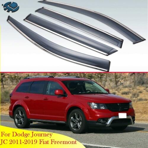 For Dodge Journey JC 2011-2019 Fiat Freemont Car Accessories Plastic Car Window Visors Rain Sun Visor Shield Cove Accessories
