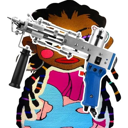 2 In 1 Tufting Gun Electric Carpet Rug Guns Carpet Weaving Knitting Machine Cut Pile Loop Pile DIY Knitting Crochet Tufting gun