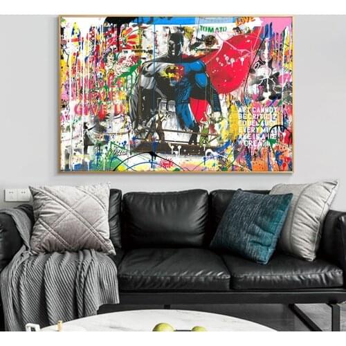 Street Graffiti Art Portrait Painting Print on Canvas Art Posters and Prints Wall Canvas Art Picture for Living Room Home Decor