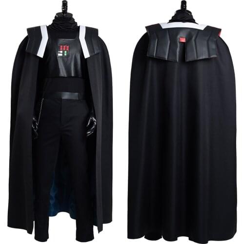 Star Cosplay Wars: Visions Dark Jedi Cosplay Costume Black Unform Cape Full Suit for Halloween Carnival
