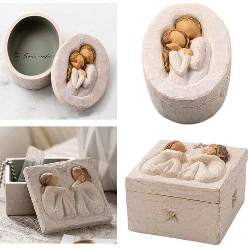 Beautiful Hand-Painted Keepsake Box Decorative Box Gift for Jewelry New