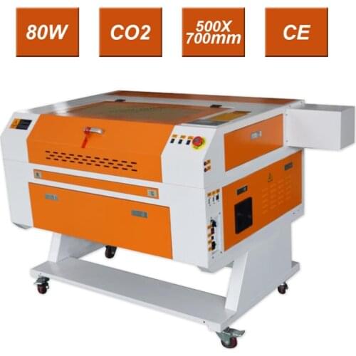 80W CO2 LASER ENGRAVER 700x500 LASER ENGRAVING MACHINE KH7050-80W USB PORT WOODWORKING/CRAFTS USB U-FLASH