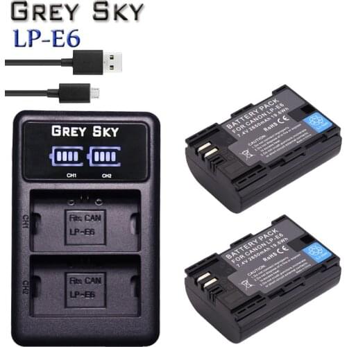 Hot selling 2650mAh LP-E6 LP E6 LPE6 Camera Battery pack For Canon 5D Mark II III 7D 60D EOS 6D 70D 80D for canon accessories