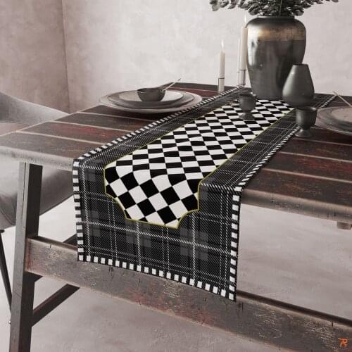 Digital Printing Table Cloth Pattern Easy To Clean Table Decor Runner