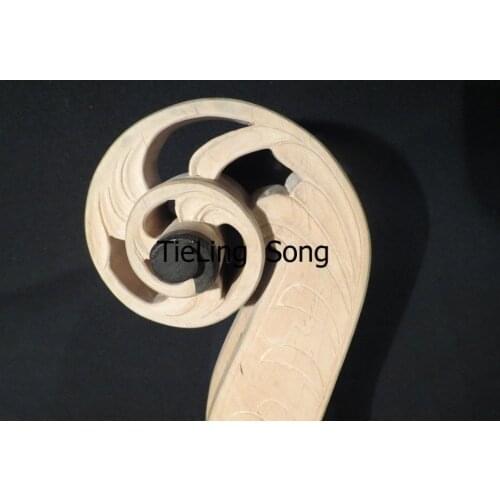 Unfinished 4/4 carved upright double bass maple neck,best workmanship