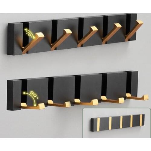 2021 New Creative Wall Hanger Hook Punch-free Bedroom Robe Hook Aluminum Alloy Coat Hooks