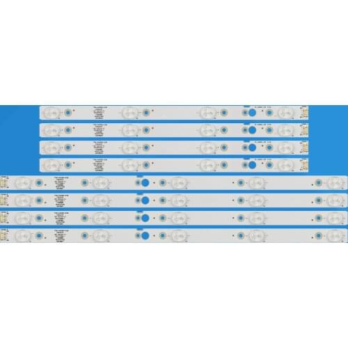 New 8pcs/Kit LED strips for LG 43 TV CRH-A4330300104L6CN Rve1.0 I CRH-A4330300105R6CN Rve1.0 7710-643000-L100 7710-643000-R100