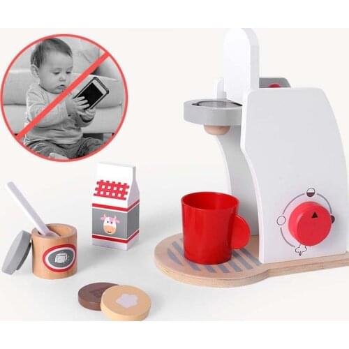 New Kids Wooden Pretend Play Sets Simulation Toasters Bread Maker coffee machine Blender Baking Kit Game mixer Kitchen role toy