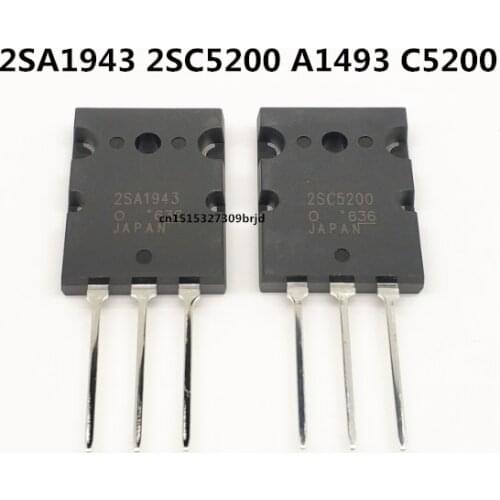 Original 2PCS/ 2SA1943 2SC5200 A1493 C5200 TO-3P