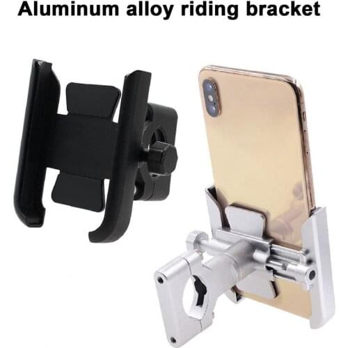 Aluminum Alloy Excellent Universal Handlebar Mount Motorcycle Phone Holder Compact Phone Holder Portable for Bicycle