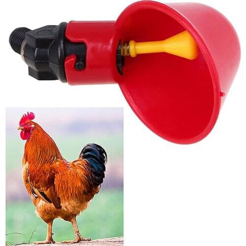 10/20/30PCS Chicken Drinkers Quail Pigeon Watering Cups Nipple Drinking Bowl Bird Feeding Watering Drinker Farm Animal Supplies