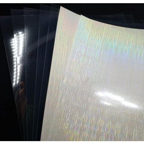 210x297mm 10 Sheets Transparent Film + 10 Pieces Brushed Silver Drawing Special Inkjet Printing Business Card PhotoPaperMaterial