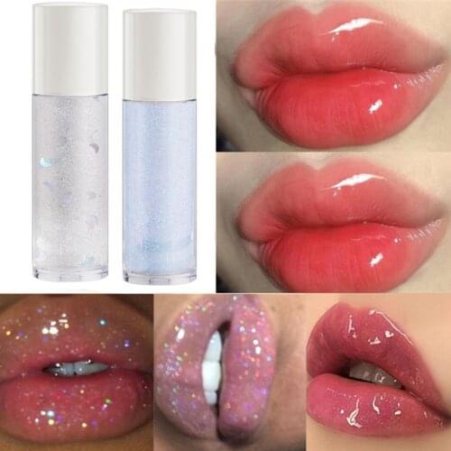 Roll-on lip gloss lasting glitter moisturizing Nutritious shiny lipstick plumping transparent lip oil liquid lip care makeup
