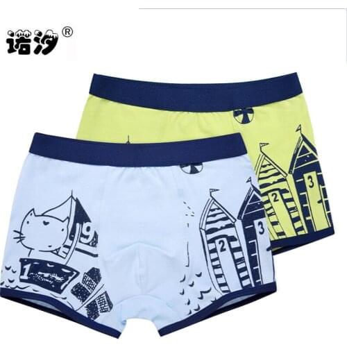 Boys shorts children underwear pure cotton pants high quality panties breathable kids boxer kids clothes teenage pants 2pcs/lot
