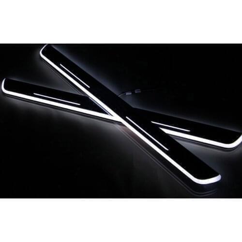 LED Door Sill Lights For Kia Sportage 2015 2016 2017 2018 Plate Guard Pathway Welcome Car Scuff Led Moving Lamp Pedal Light