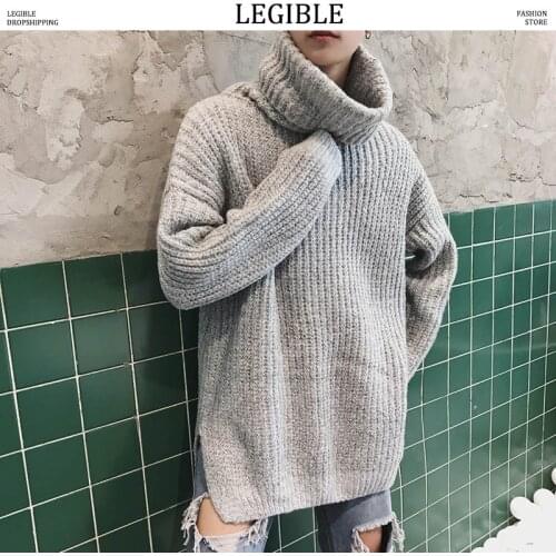 Oversized Turtleneck Sweater Women Men Casual Winter Warm Sweater Pullover Male Autumn Knitted Male Sweaters