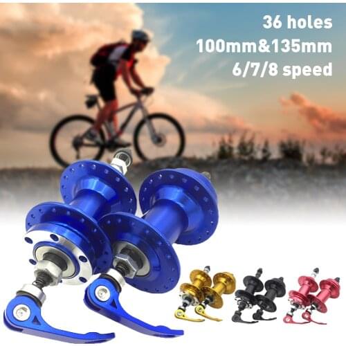 Bike Disc Brake Free Hub 36H Front and Rear Quick Release MTB Hub Durable Alluminum Alloy Bicycle Accesscories