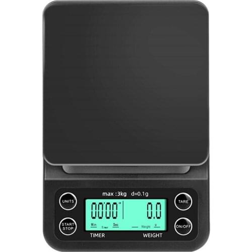 High Quality Coffee Electronic Scale With Timing Function High Precision Electronic Scales Digital Kitchen Food Scale