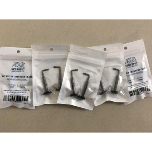 4/4 size violin chin rest clamp hardware TITANIUM