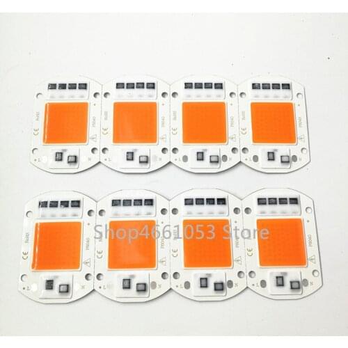 10pcs LED COB Bulb Chip 50W Chip 110V 220V Input Smart IC Fit For DIY LED Flood Light Full spectrum Street Lamp