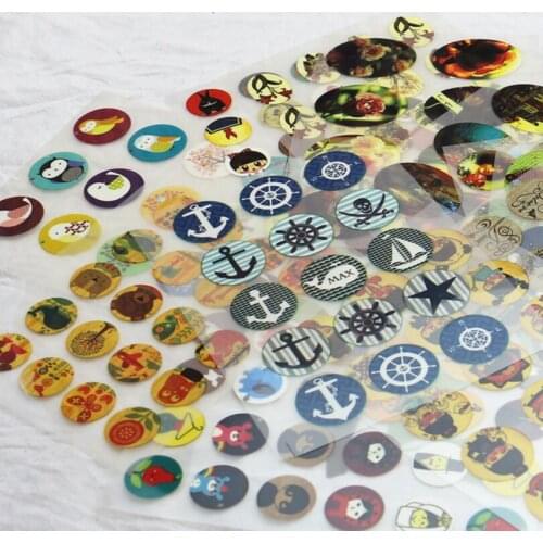 17Designs PET Patches Offset Press Iron-on Patches for Light Cloth Fabric PET Transfer DIY Scrapbooking Materails Accessories