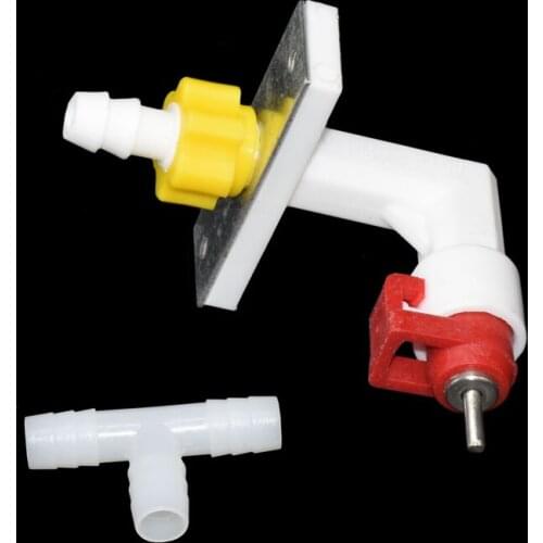 20 Pcs Small Pet Rabbit Guinea Pig Hamster Pipe Diameter 8mm Plastic Water Fountain Drinking Feeder