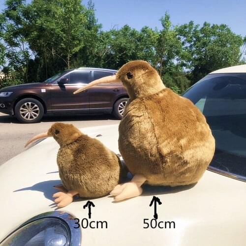 28cm New Zealand Kiwi Bird Plush Toys Brown Kiwi Stuffed Doll Stuffed Animals Toys Birthday Gift