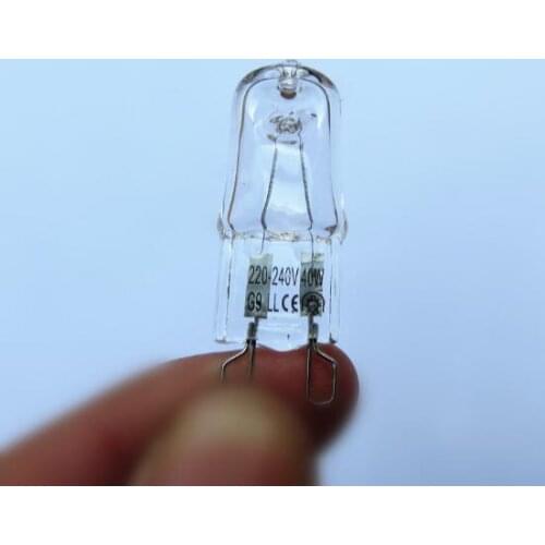 5PCS/LOT Super Bright durable G9 Halogen Lamp Light Bulb G9 220v 20W 25W 40w 60w Warm White Indoor Clear Halogen Lamp