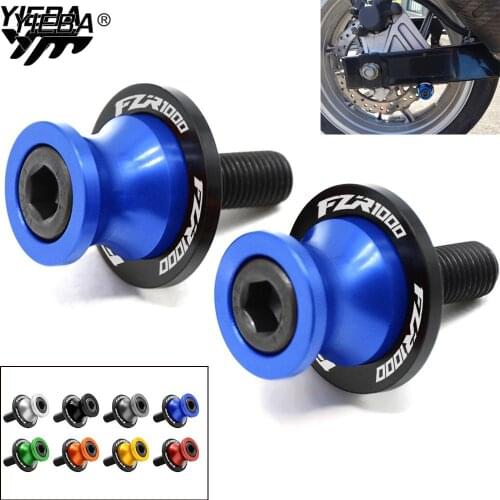 Motorcycle Accessories 10MM Swingarm Slider Spool Motorbike CNC Aluminum Alloy Stand Screw For Yamaha FZR1000 FZR 1000