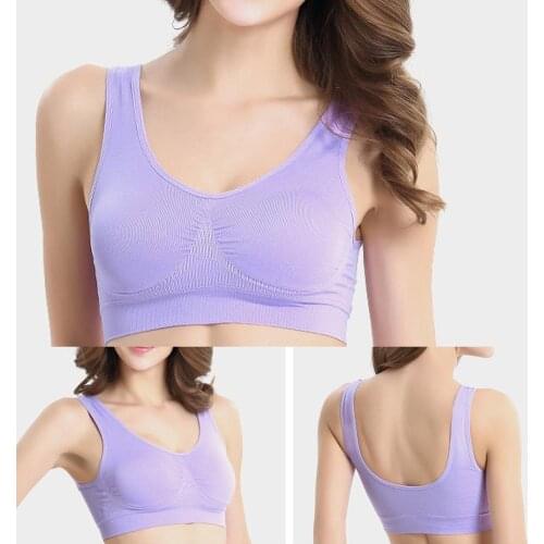 Clearance Fashion Sexy Seamless One-piece Women Sports Bra Padded Gym Bra Lace Hollow Bra Sexy Strap Tops Women Underwear