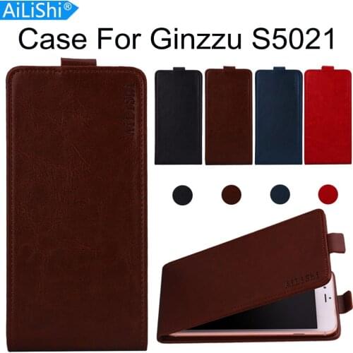 AiLiShi Case For Ginzzu S5021 Luxury Up And Down Flip S5021 Ginzzu PU Leather Case Exclusive 100% Phone Cover Skin+Tracking