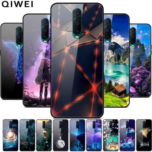For OPPO RX17 Pro Case NEW Glass Hard Back Cover Phone Cases For OPPO R17 Pro RX17Pro R17Pro R 17 RX 17 Pro silicon bumper funda