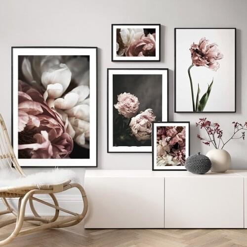 Decoration Florals Peony Flower Wall Art Canvas Painting Fresh Botanical Posters And Prints Modern Wall Pictures For Living Room