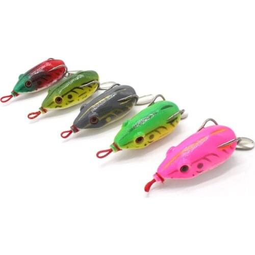 Gorgons 1pcs 13g Upgrade Version Topwater Fishing Frog Tackle Strengthen Snakehead Bait Soft Mouse Lures