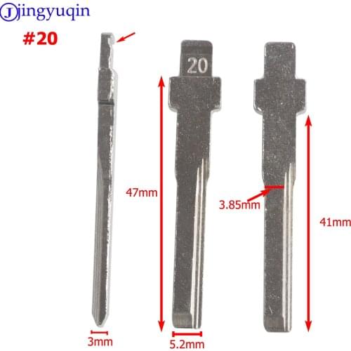 Jingyuqin 10PCS HU83 Blank Key Replacement Uncut Blade For Mercedes-Benz C E Card Series Remote Key Blade Car-styling